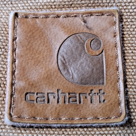Carhartt Carpenter Jeans/Pants Dungaree Fit Men's 38x29 Tan Hammer Loop 8-Pocket - Picture 7 of 12